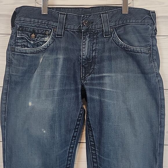 True Religion Ricky Jeans Mens Size 34X32 - Picture 4 of 16